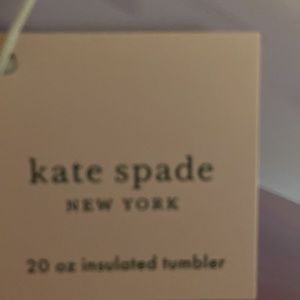 NWT Kate Spade “more joy” purple 20 oz tumbler with straw